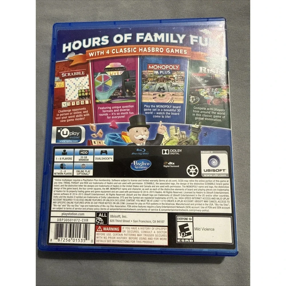 Hasbro Family Fun Pack (Sony PlayStation 4, 2015)